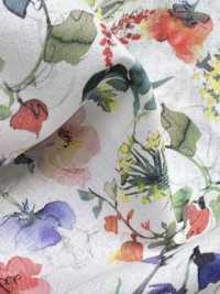 DP-5000-3 60 Fleurs Aquarelle Imprimées Numériquement Sur Pelouse[Fabrication De Textile] HOKKOH Sous-photo