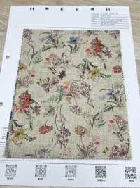 7026-700-5 CL Loomstate Avec Motif Floral Aquarelle[Fabrication De Textile] HOKKOH Sous-photo