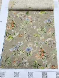 7026-700-5 CL Loomstate Avec Motif Floral Aquarelle[Fabrication De Textile] HOKKOH Sous-photo