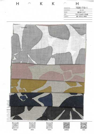 7026-710-1 Toile de lin 100 %