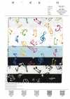 4026-665-1 60 batiste impression décharge notes de musique