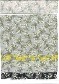 KTS7135 Popeline à Petits Motifs Floraux Et Chats[Fabrication De Textile] Kobayashi En Coton Sous-photo