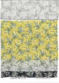 KTS7135 Popeline à Petits Motifs Floraux Et Chats[Fabrication De Textile] Kobayashi En Coton Sous-photo