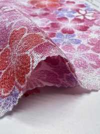 KKP2338-D-MAIZAKURA Futako Chirimen Mai Sakura[Fabrication De Textile] Uni Textile(Atelier Komon) Sous-photo