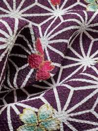 KKP2338-D-ASANOHA Collection De Trésors De Futako Chirimen[Fabrication De Textile] Uni Textile(Atelier Komon) Sous-photo