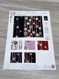 KKP2338-D-YTSUBAKI Futako Chirimen Yume Tsubaki[Fabrication De Textile] Uni Textile(Atelier Komon) Sous-photo