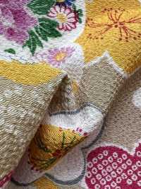 KKP2338-DHM-86 Chirimen Chirimen®[Fabrication De Textile] Uni Textile(Atelier Komon) Sous-photo