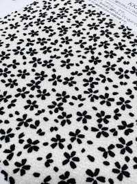 KKP3338-D1131 Tempête De Neige En Fleurs De Cerisier Futako Chirimen[Fabrication De Textile] Uni Textile(Atelier Komon) Sous-photo