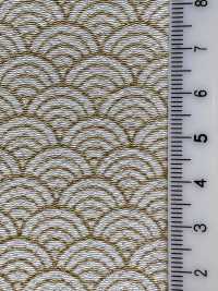 KKP3338-D-SEIKAIHA Futako Chirimen Seigaiha[Fabrication De Textile] Uni Textile(Atelier Komon) Sous-photo