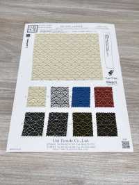KKP3338-D-SEIKAIHA Futako Chirimen Seigaiha[Fabrication De Textile] Uni Textile(Atelier Komon) Sous-photo