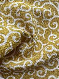 KKP3338-D-KARAKUSA Motif Arabesque Futako Chirimen[Fabrication De Textile] Uni Textile(Atelier Komon) Sous-photo