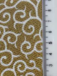KKP3338-D-KARAKUSA Motif Arabesque Futako Chirimen[Fabrication De Textile] Uni Textile(Atelier Komon) Sous-photo