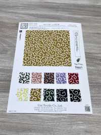 KKP3338-D-KARAKUSA Motif Arabesque Futako Chirimen[Fabrication De Textile] Uni Textile(Atelier Komon) Sous-photo