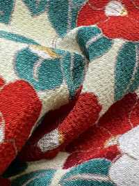 KKP2338-D-MODANTBK Futako Chirimen Camélia Moderne[Fabrication De Textile] Uni Textile(Atelier Komon) Sous-photo