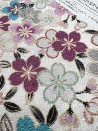 KKP2338-D-SKRZKS Fleurs De Cerisier Futako Chirimen[Fabrication De Textile] Uni Textile(Atelier Komon) Sous-photo