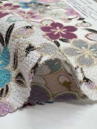 KKP2338-D-SKRZKS Fleurs De Cerisier Futako Chirimen[Fabrication De Textile] Uni Textile(Atelier Komon) Sous-photo