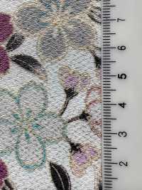 KKP2338-D-SKRZKS Fleurs De Cerisier Futako Chirimen[Fabrication De Textile] Uni Textile(Atelier Komon) Sous-photo