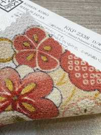 KKP2338-D-SYOCHIKU Futako Chirimen Pin, Bambou Et Prune[Fabrication De Textile] Uni Textile(Atelier Komon) Sous-photo