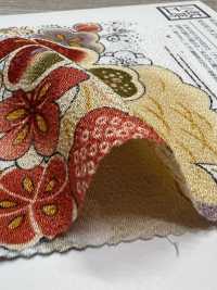 KKP2338-D-SYOCHIKU Futako Chirimen Pin, Bambou Et Prune[Fabrication De Textile] Uni Textile(Atelier Komon) Sous-photo