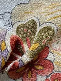 KKP2338-D-SYOCHIKU Futako Chirimen Pin, Bambou Et Prune[Fabrication De Textile] Uni Textile(Atelier Komon) Sous-photo