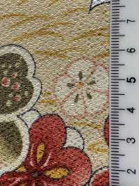 KKP2338-D-SYOCHIKU Futako Chirimen Pin, Bambou Et Prune[Fabrication De Textile] Uni Textile(Atelier Komon) Sous-photo