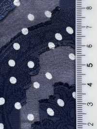 KKP4193-D301-9 Chiffon Découpé Jacquard[Fabrication De Textile] Uni Textile(Atelier Komon) Sous-photo