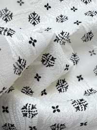 KKP4193-D301-123 Chiffon Coupé Jacquard Imprimé Monochrome[Fabrication De Textile] Uni Textile(Atelier Komon) Sous-photo