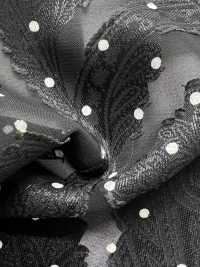 KKP4193-D301-73 Chiffon Coupé Jacquard[Fabrication De Textile] Uni Textile(Atelier Komon) Sous-photo