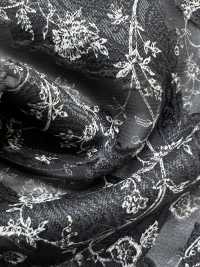 KKP4193-D301-75 Chiffon Découpé Jacquard[Fabrication De Textile] Uni Textile(Atelier Komon) Sous-photo