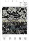 7026-1710-1 CL Toile écrue motif floral silhouette