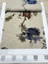 7026-1710-3 CL Loomstate Avec Motif Floral Aquarelle[Fabrication De Textile] HOKKOH Sous-photo