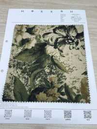 7026-1730-1 L'état Du Métier à Tisser En Lin Avec De Grandes Fleurs[Fabrication De Textile] HOKKOH Sous-photo