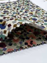 4026-1755-3 21W Velours Côtelé à Motif Floral Géométrique[Fabrication De Textile] HOKKOH Sous-photo