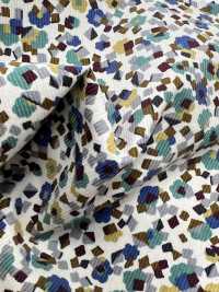 4026-1755-3 21W Velours Côtelé à Motif Floral Géométrique[Fabrication De Textile] HOKKOH Sous-photo