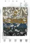 4026-1755-5 Floral style broderie en velours côtelé 21W