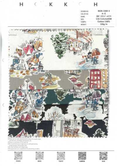 8026-1560-3 30 Viyella motif paysage nordique Angel Soft