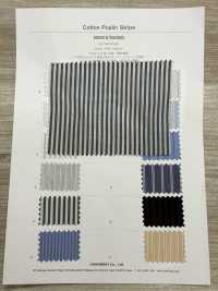 5SG032 Rayures En Popeline De Coton[Fabrication De Textile] Chambray Sous-photo
