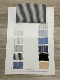 5SG032 Rayures En Popeline De Coton[Fabrication De Textile] Chambray Sous-photo