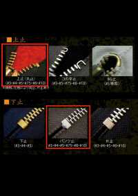 75-AG-CO-C Fermeture éclair Vintage WALDES , Or Antique, Taille 7,5, Ruban En Coton, Extrémité Fermée Attache Asahi Sous-photo