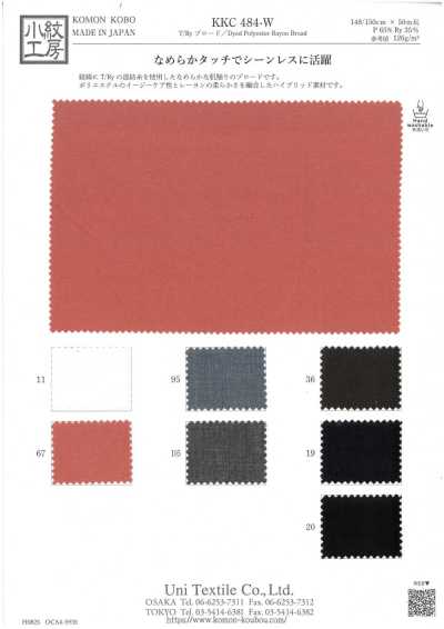 KKC484-W Popeline polyester/rayonne