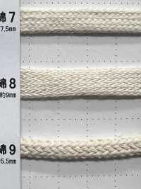 C8 Cordon En Matière Naturelle PARTIE 1 Coton, 8 Fils, Ficelle Pour Sac, 9,0 Mm[Ruban Ruban Cordon] Cordon Sous-photo