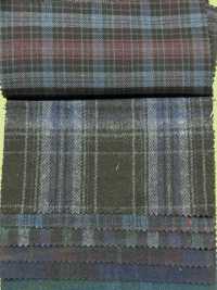 INDIA-312 Sergé Madras Teint à L'indigo[Fabrication De Textile] ARINOBE Sous-photo