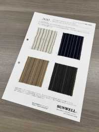 26265 40 Fils Simples En Coton Froncé à Rayures Brossées[Fabrication De Textile] SUNWELL Sous-photo