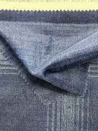 26263 Chemise à Carreaux En Velours Côtelé Indigo 21 Well[Fabrication De Textile] SUNWELL Sous-photo