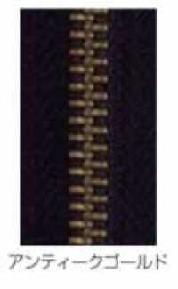8MGMKBC-SLSH-H Fermeture éclair YKK à double curseur, taille 8, or antique, extrémité fermée[Fermetures à glissière] YKK Images supplémentaires