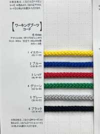 WKBC Lacet Rond En Cordon Pour Bottes De Travail, 4,0 Mm[Ruban Ruban Cordon] Cordon Sous-photo