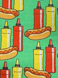 850598 Hot-dog Américain Vintage En Drap[Fabrication De Textile] VANCET Sous-photo