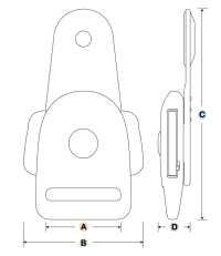 IB-KT Type De Déverrouillage Latéral YKK IB-KT[Boucles Et Anneau] YKK Sous-photo
