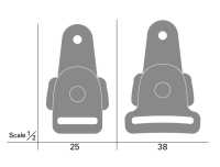 IB-KT Type De Déverrouillage Latéral YKK IB-KT[Boucles Et Anneau] YKK Sous-photo