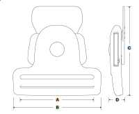 IB-KTKH YKK IB-KTKH à Déclenchement Latéral 50 Mm[Boucles Et Anneau] YKK Sous-photo